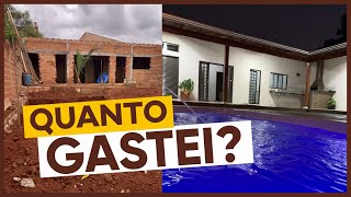 QUANTO GASTEI para construir uma ÁREA DE LAZER com PISCINA para LOCAÇÃO