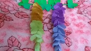 HOW TO MAKE  WISTERIA FLOWER #diypaperwisteria#origamiflowers#paperflower #diyhomedecor #diycraft