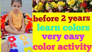 fun activity to match colors | easy color matching learning activity for before 2 years old kids#fun