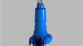 Submersible sewage pumps Sulzer XFP. Closed loop water cooling system for Motors PE3 to PE6.