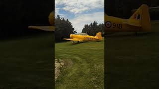 WW2 Era RCAF Harvard Coming in For A Landing