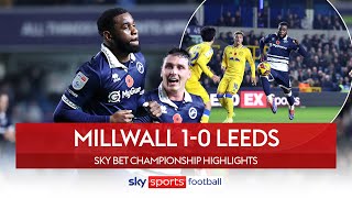 Japhet Tanganga's slick finish STUNS Leeds | Millwall 1-0 Leeds | EFL Highlights