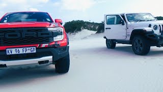 Ranger Raptor vs Jeep Wrangler / Duel in the Dunes