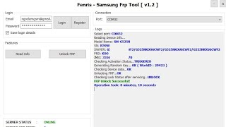 حذف FRP سامسونك بنقره واحده في اداة Fenris Tool  #عراق_سيرفر