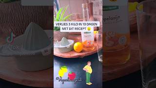 VERLIES 3 KILO IN 10 DAGEN MET DIT RECEPT 😲. Bekijk de volledige video recept op mijn YT kanaal.🍋🍏🥤