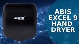 ABIS Excel 9 Hand Dryer (Black) - Robust and Durable Hand Dryers