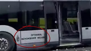 İBB'den bir skandal hareket daha! Kepçe ile metrobüs parçalattılar!