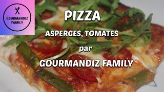 RECETTE SIMPLE Pizza aux asperges, tomates