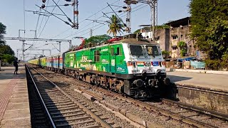 JOY Vs FORTUNE Livery WAP7 !!! New Delhi Mumbai AC Duronto Express at 130 KMPH