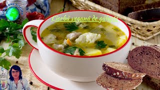 Ciorba vegană de găluște//Vegan dumpling soup #healthyfood #vegan