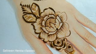 latest floral back hand mehndi design #simplemehndi #mehandi #easymehndi #mehndidesign #easyarabic