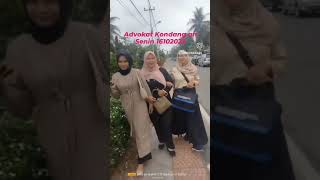 Advokat jalan jalan memenuhi undangan