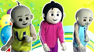 ADA 3 BADUT LUCU Goyang Lagu Upin & Ipin Badut Ulang Tahun Kak Ros, Upin Ipin 2023 Goyang Upin Ipin