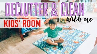 DECLUTTER AND CLEAN WITH ME| THE KIDS’ ROOM AND PLAY ROOM