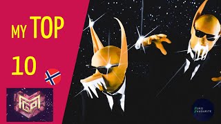 Melodi Grand Prix 2022 (🇳🇴)| Norway | MY TOP 10 (Final)