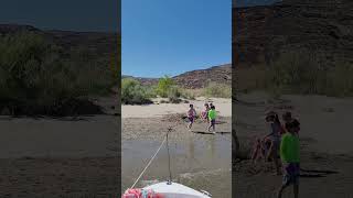 Fun in the sun at the sandbar in Crescent Bar