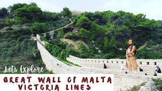 GREAT WALL OF MALTA|VICTORIA LINES|LETS EXPLORE