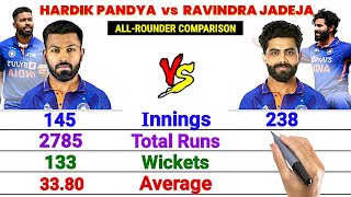 Hardik Pandya vs Ravindra Jadeja || Who is India's Current Best All-rounder ?