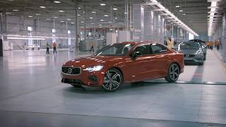 The all-new Volvo S60 T6 AWD R-Design rolls off the production line