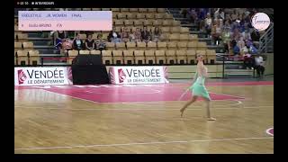 Eurotwirl 2023 finale junior women Giulia Bruno Italia