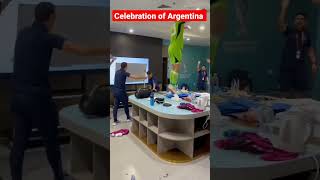 Celebration of Argentina after win