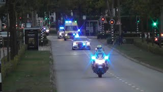 [Spoedtransport] Politie begeleidt Ambulance 20-143 naar het Radboud UMC in Nijmegen