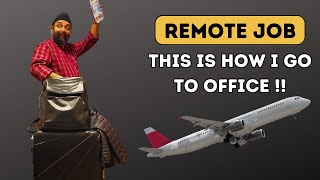 Remote Worker lifestyle: Flying to Office! | Indian working remotely in Europe | Vlog