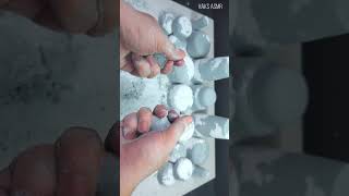 shorts Baking Soda Crush White and Gray 12 ASMR