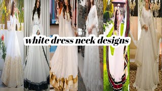 Top 23 white color frocks design//latest white color Anrkali frocks design