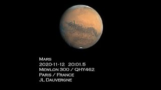 Mars depuis Paris le 12 novembre 2020. Images en description.