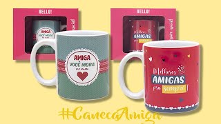 Caneca de Porcelana Amiga