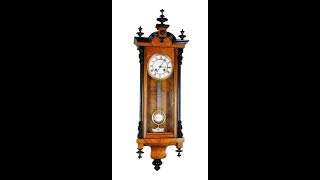 Gustav Becker circa 1885-1886 Mechanical Antique German Wall Clock #AntiqueClocksDepot