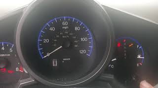 How to reset service a message on a 2010 honda element