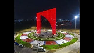 ASÍ QUEDÓ EL NUEVO MONUMENTO DEL JUNIOR DE BARRANQUILLA (LA ALETA)