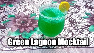 Green Lagoon Mocktail || Yummy Soda Drink || گرین لیگون موکٹیل