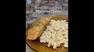 IKAN SALMON GORENG. Kombo dengan Macaroni Cheese. Simple & Padu 👍🔥 #Shorts