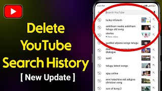 How to Delete Search History on YouTube [ New Update ] | Clear YouTube Search History