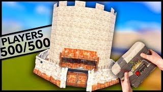 ONLINE RAIDING a HUGE CASTLE on a FULL SERVER!