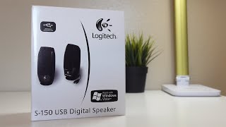 Logitech S-150 Speakers Unboxing and Setup!!