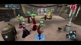 Low gear nightsister vs jabba with Ult. Unbelievable gear 6 Merrin clutch to set up easy CLS cleanup