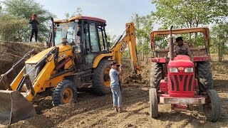 MD Jcb Life - Mahindra 575 DI And John Deere 5036 D | JCB 3DX Backhoe Loading Mud In Tractors