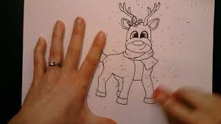 Warm Up #17: How To Draw A Cartoon Reindeer