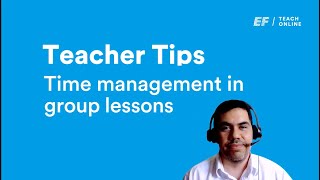 Teacher Tips: Time Management in a Group Lesson