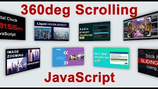 360deg Image Gallery Scrolling Effect Using HTML CSS and JavaScript