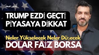 TRUMP EZDİ GEÇTİ| PİYASADA YENİ DÖNEM| YÜKSELECEKLER VE DÜŞECEKLER| Emre ŞİRİN #trump #altın #borsa