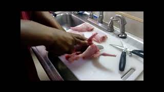 How to cut up a rabbit lol