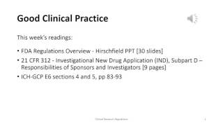 Good Clinical Practice