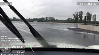 mini going 103 miles on wet track