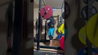 Speed SSB Box Squat, 280lbs x 2 (3rd Set)