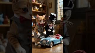 Charming Cats in Classic Costumes Explore a Toy Wonderland #adorablecats #cat #catadventures